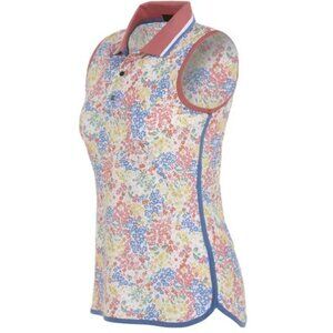 NWT Polo Ralph Lauren Women's Flower Print Sleeveless Polo Size M
